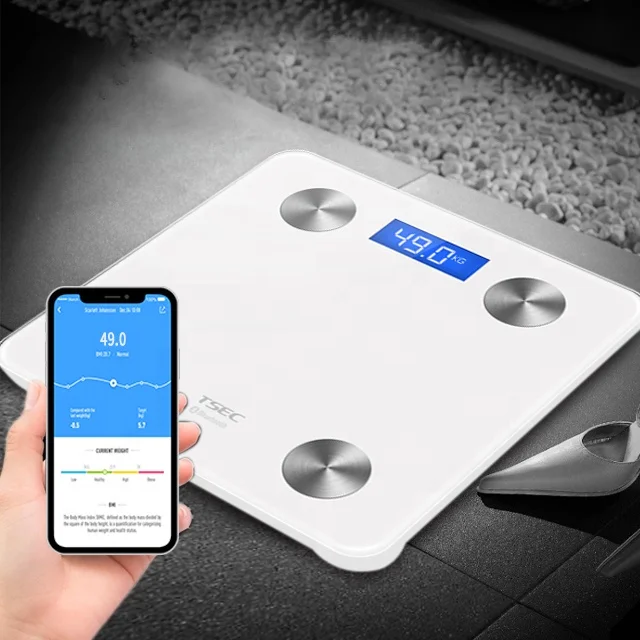 
Smart Tempered Personal Health Body Fat Digital Weighing Scales Bluetooth Electronic Scale 