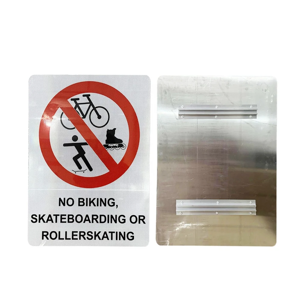 Manufacturer HIP Reflective Road Warning Sign No Biking Sign