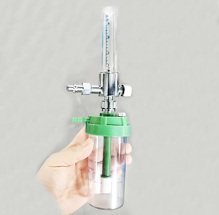 Hospital Gas Supply Unit  Medical Oxygen Regulator Flowmeter CE Wall Mounted Oxygen  Flowmeter with Humidifier