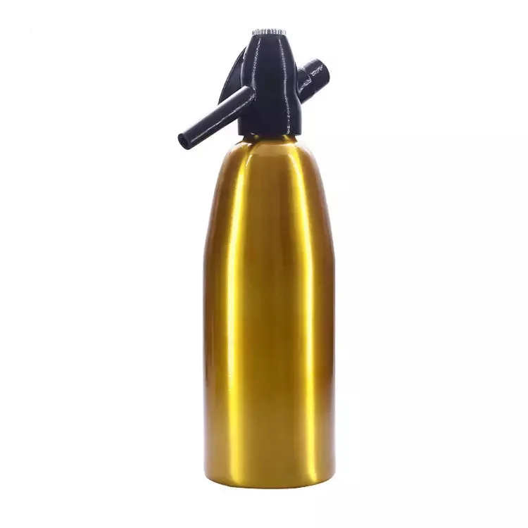 Aluminum 1L Beverage Bubble Dispenser Portable CO2 Soda Water Generator