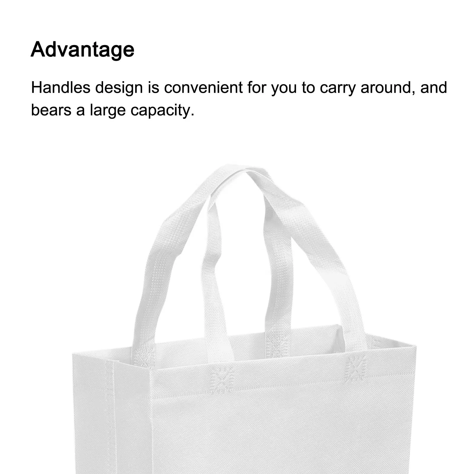 Ecology Nonwoven Advertising Cloth Bag Reusable Lamination Gift Carry Bag White Non Woven Bag With Your Design