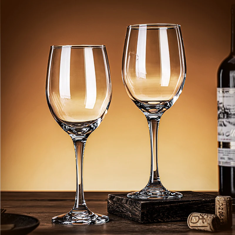 7OZ Clear Crystal Luxury Party Water Christmas Goblet Wine glasses Personalized Transparent Drink Glassware Carton