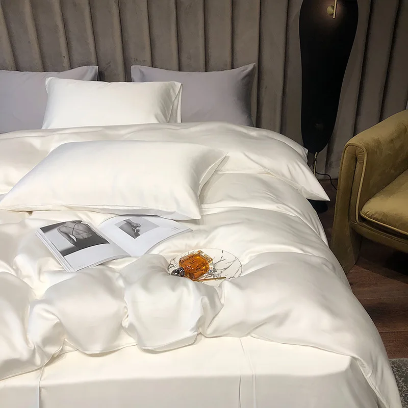 100% Natural Bamboo Sheets  Bed Skirts Silky Soft Touch Hypoallergenic Cool and Breathable 4 Piece Hotel Luxury Sheets Set
