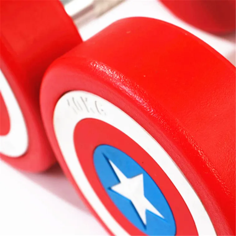 Gym Free weight CPU 2.5KG-60KG Captain America Fitness dumbbells Gym dumbbells