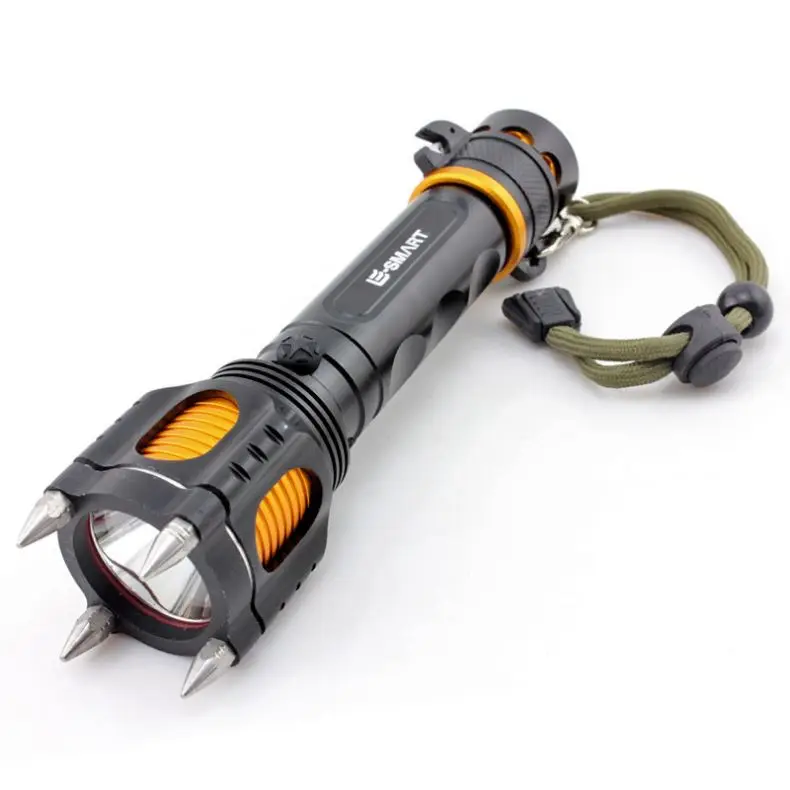 T6 Explosion-Proof Powerful Rechargeable Led Torch For Emergency Personal Defense Outdoor Tactical Flashlight