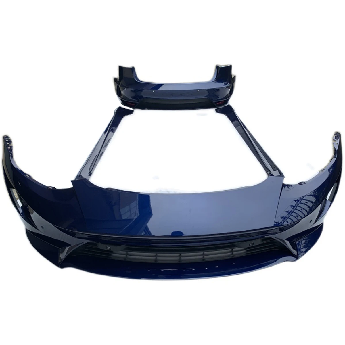 front bumper blue color upgrade body kit for model 3  Assassin
