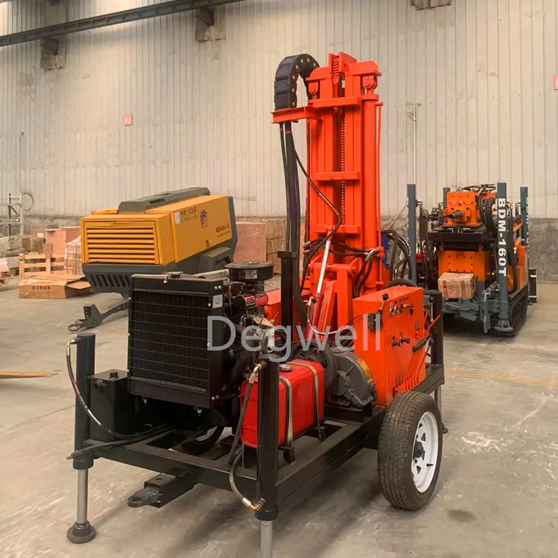 2024 hot sale New type small Mini double cylinder engine well drilling machine