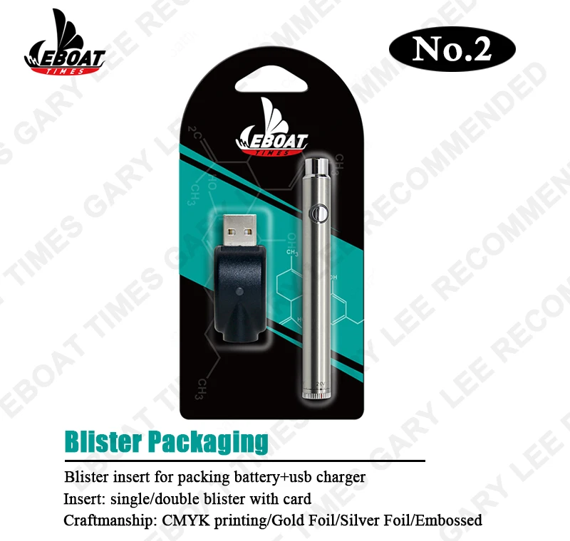 Eboattimes wholesale dual charging port variable voltage 510 thread vaporizer pen battery