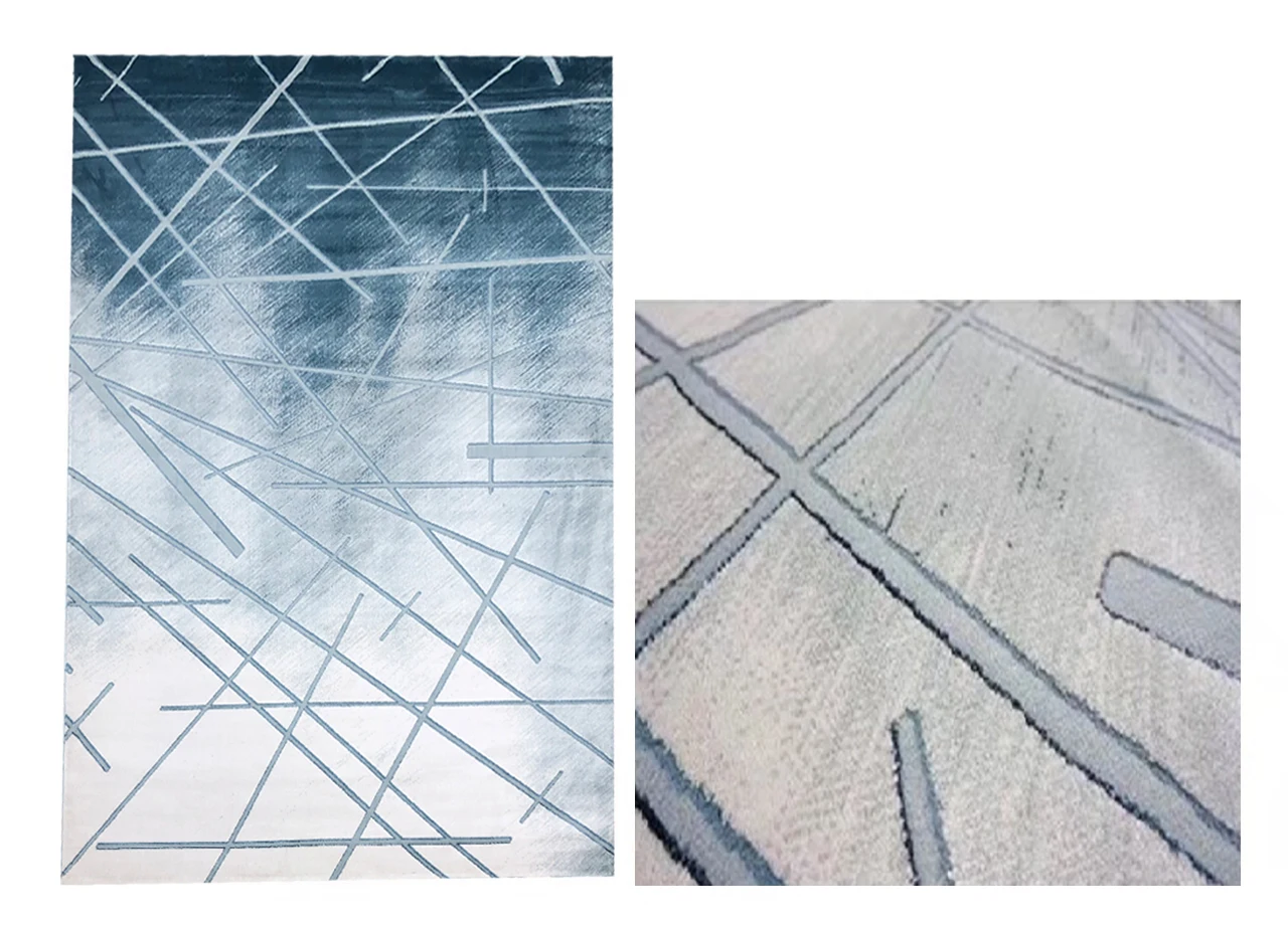 Modern Style Polypropylene Rug Home Floor Rugs  Machine Made Carpet for livingroom Bedroom