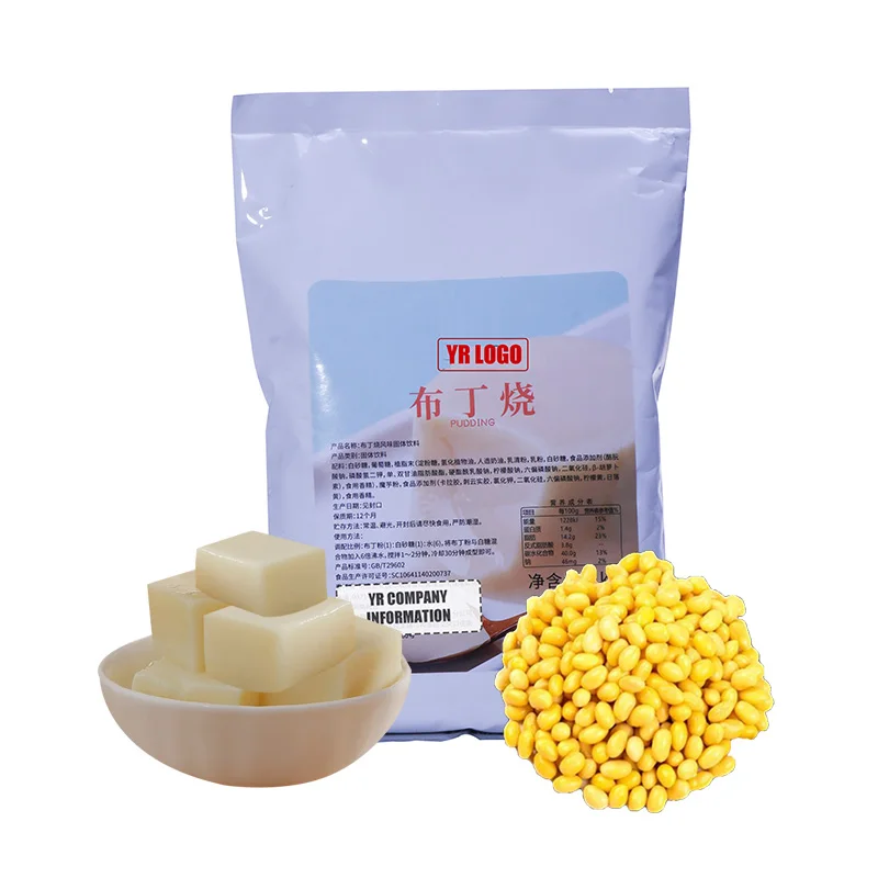 Soy Milk Pudding Flavor Instant Drink Jelly Powder Mix Milk Tea Powder for Boba Tea Dispenser