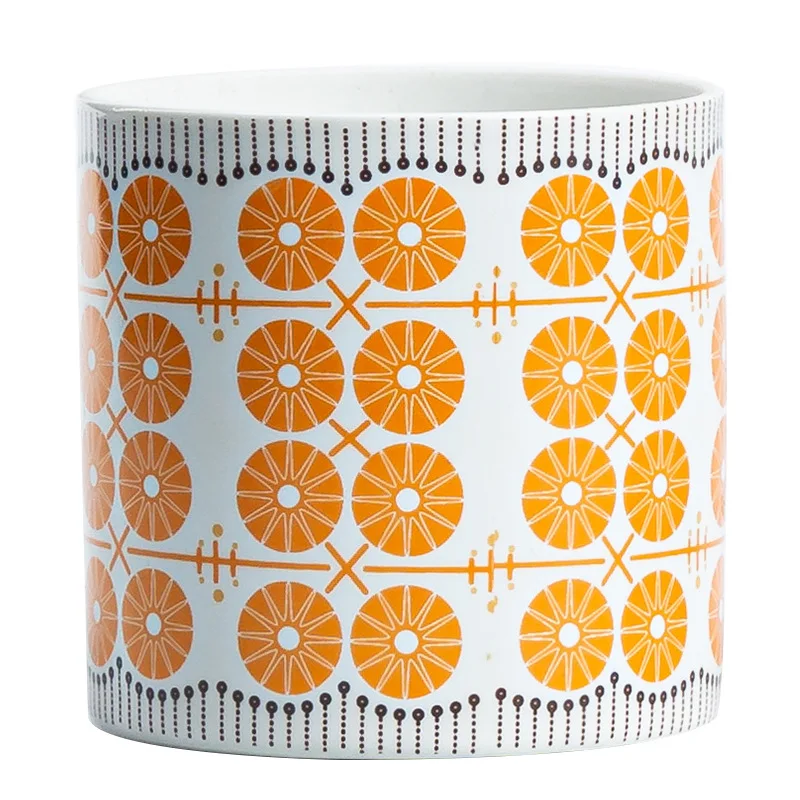 Luxury Home Decoration Unique High Quality Scented Aromatic Candles Vessels Ceramic Jar Soy Wax Candles With Crystal