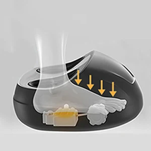 HEALTHPAL OEM ODM Electronic Infrared Heat Blood Circulation Roller Kneading Shiatsu Electric Foot Massager Machine With Airbag