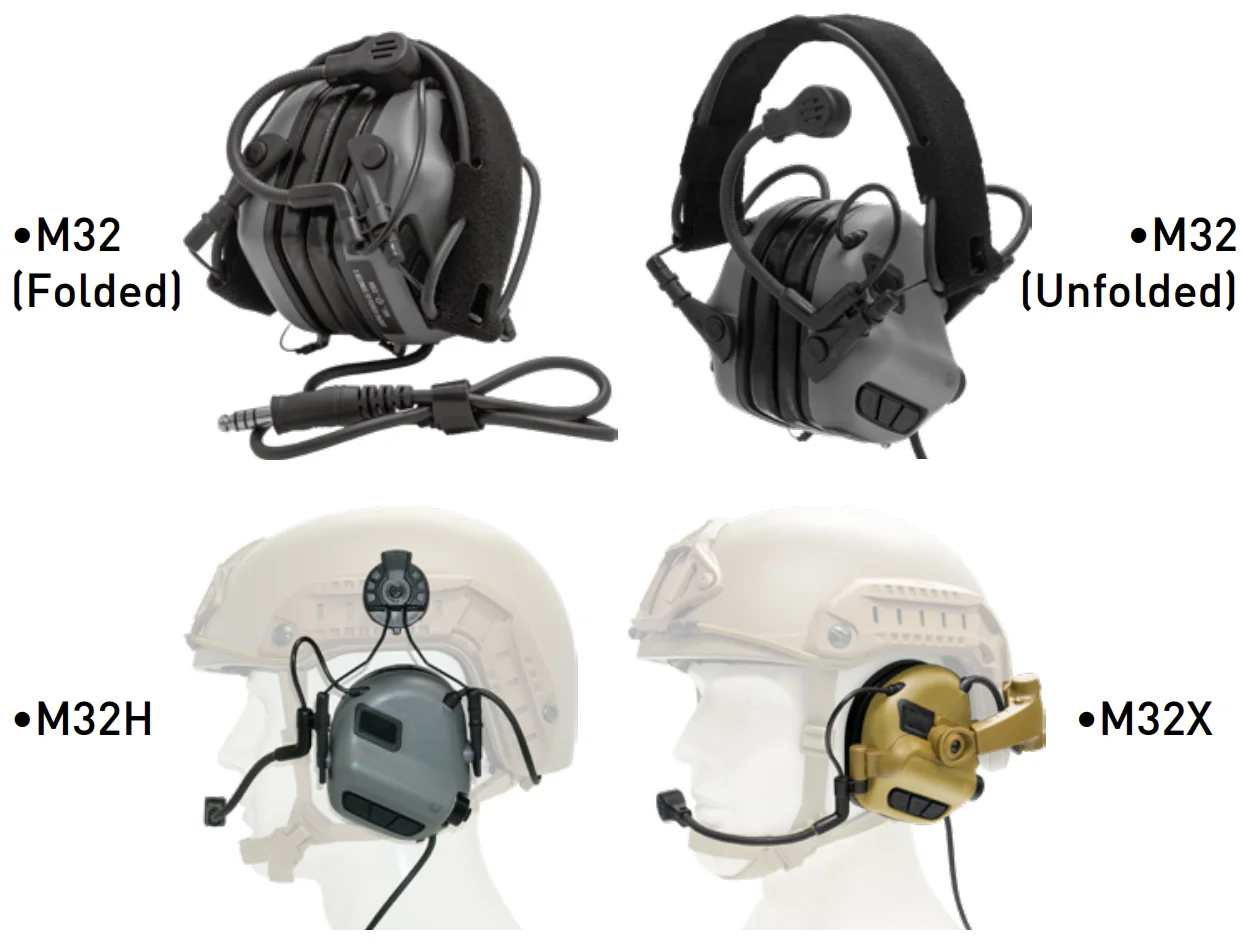 MilPro  Communication and Hearing Protection Headset active headphones foam ear tips special EARMOR headphones M32 MARK3 NRR22dB