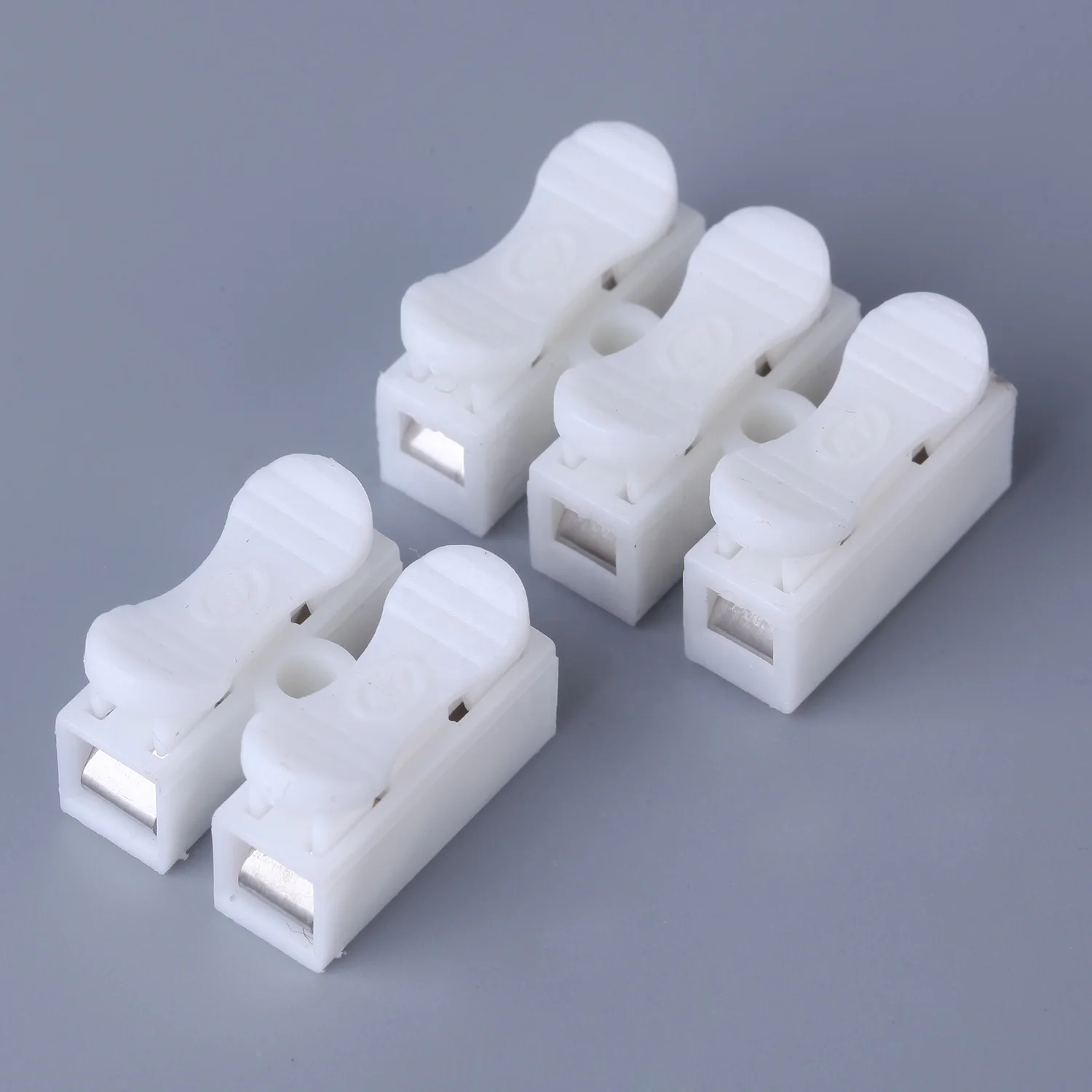 Best Quality Two Three-Position Pressing Terminal Block For LED Lighting White 2 Pin 3 Pin Quick Cable Wire Connector