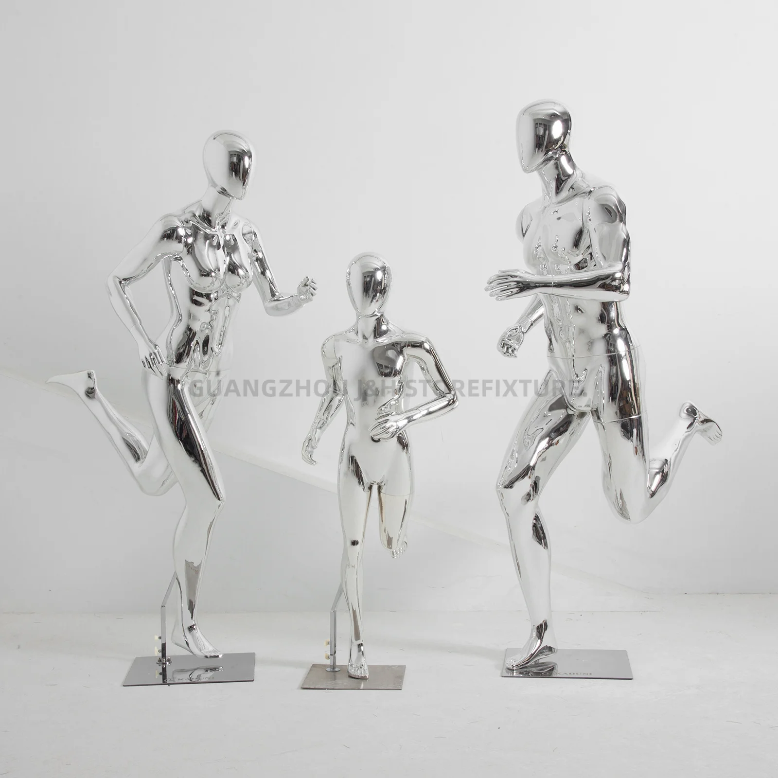 sport store mannequin for female clothing matt black running man mannequin kids running clothing silver dummy