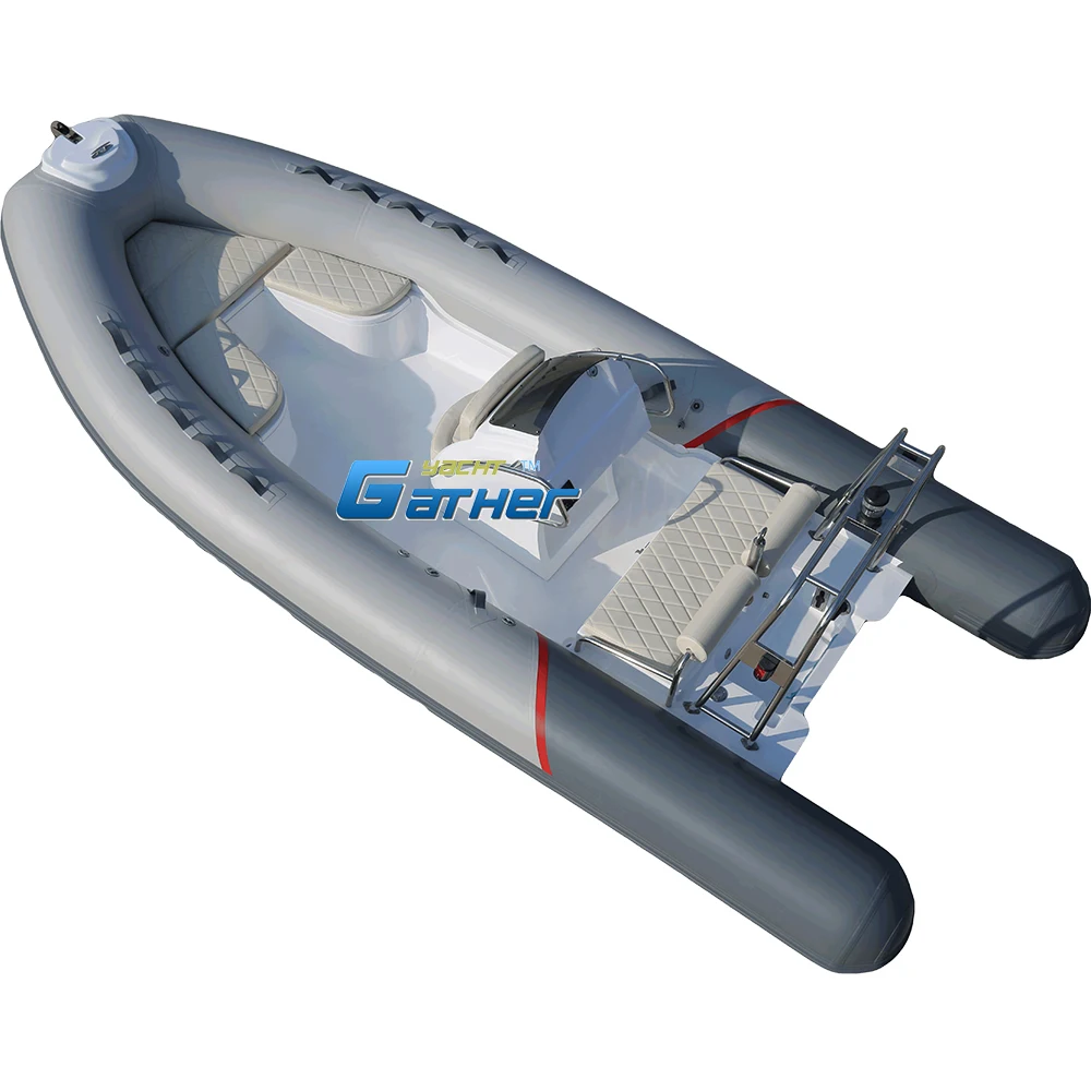 17FT RIB Boat 5.2m inflatable Fiberglass boat Rib520E with cheap price for water sports