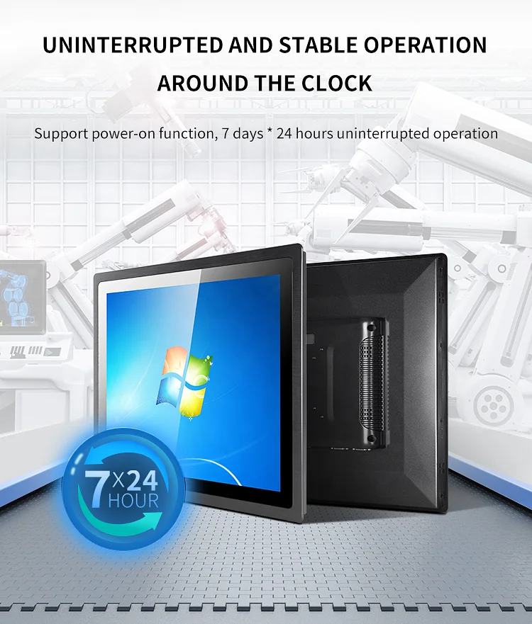 7 8 12 15 23.8 inch 4:3 16:9 High Resolution Industrial Display HD MI Touch Screen TFT LCD Monitor Stock