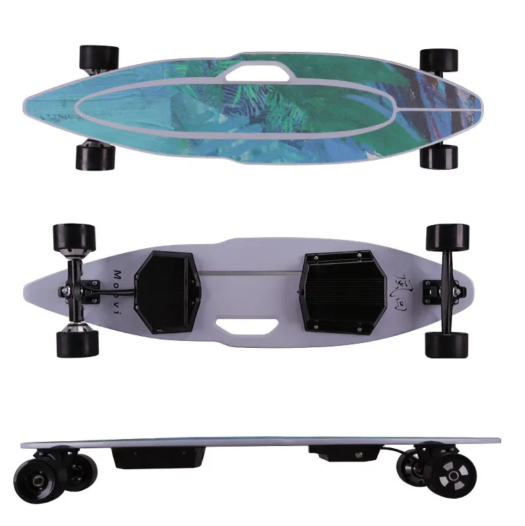 
Thin Fast Powerful Dual Motor Board 28mph Evolve Direct Drive Off Road Cheap Electric Skateboard All Terrain 