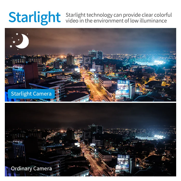 OEM DA HUA Starlight Встроенный микрофон Обнаружение движения 4 МП 5 Мп 8 4K HD IP POE револьверная сетевая камера