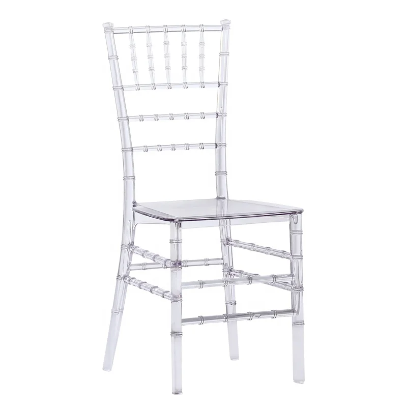 Wholesale Clear Acrylic Chiavari Chair | Transparent Adult Rental Napoleon Chair for Weddings and Events