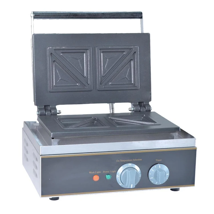 Non Stick Coating 2 Slice Machine Portable Breakfast Sandwich Maker