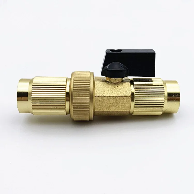 Garden telescopic water pipe brass valve joint magic latex water pipe joint valve