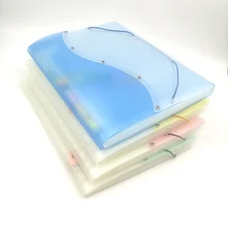 Классификация LF401 A4 PP шелкотрафаретная печать tranasродная двухцветная папка для файлов с 13 карманами и гармошкой