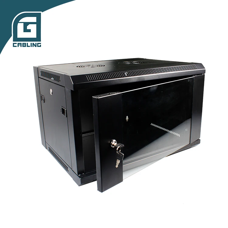 Gcabling 19 inch Internet 18U depth 600mm width 570mm  enclosure server rack small wall mount data network cabinet