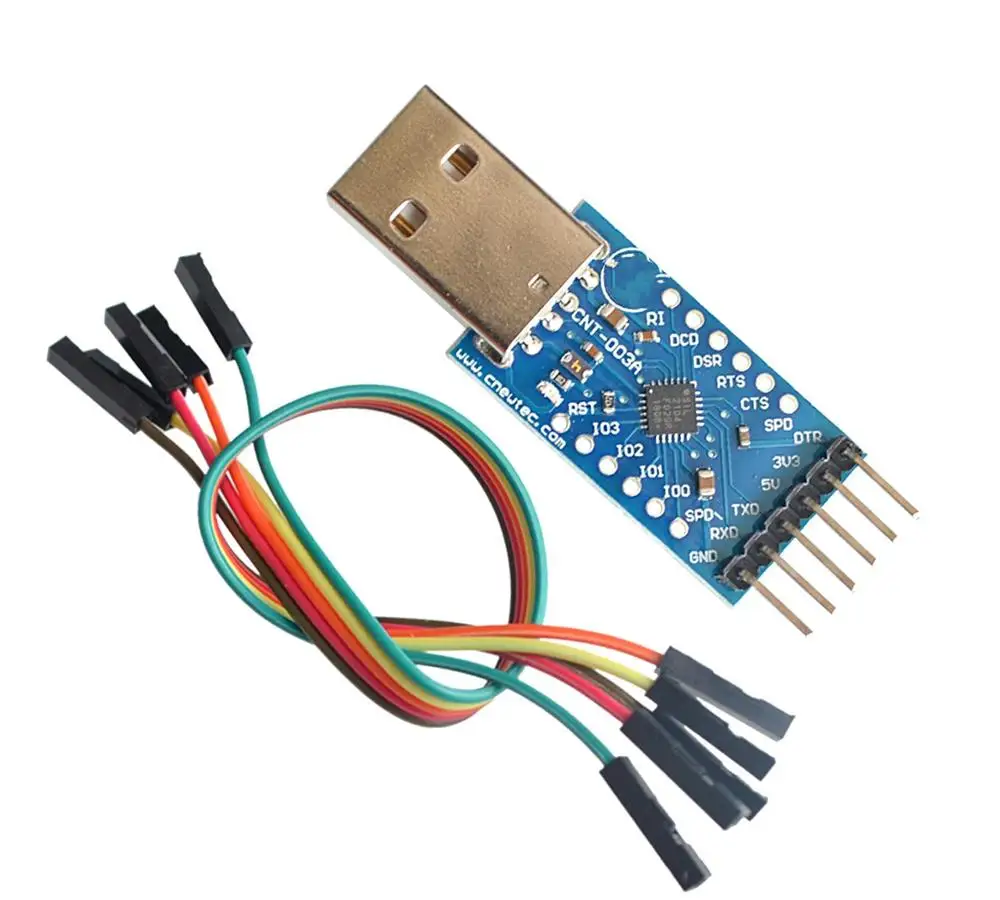 USB 2.0 to TTL UART 6PIN Module Serial Converter CP2104 STC PRGMR Replace CP2102 With Dupont Cables