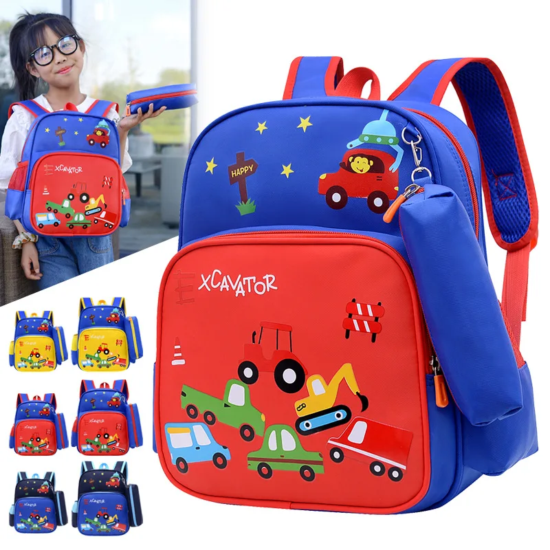 2024 new products Kindergarten School bag Cartoon Shoulders Lightening Cute Backpack bags for children