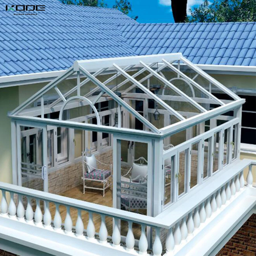 
Factory lowest price customized aluminium glass sunroom for solarium 