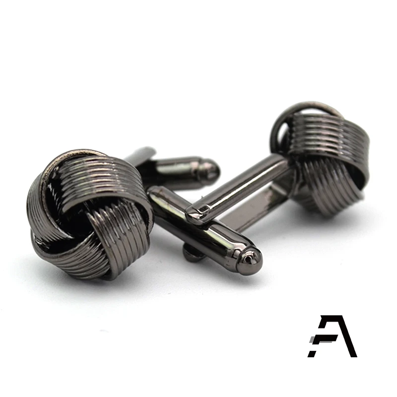 Golden knot cufflinks wholesale price dongguan fancy