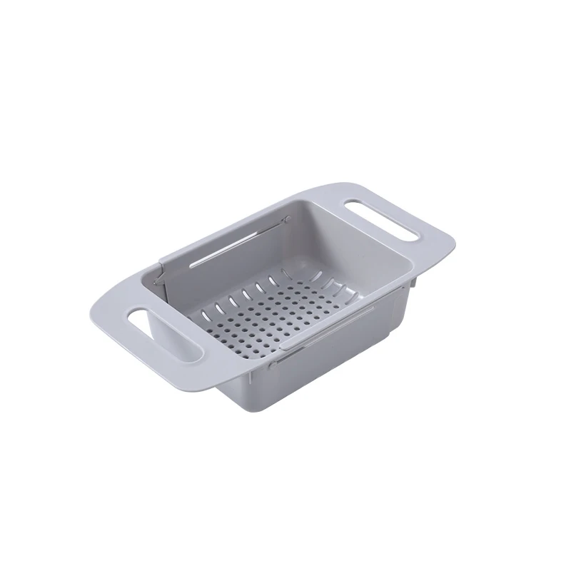 Kitchen multifunction plastic strainer vegetable Telescopic drain Basket