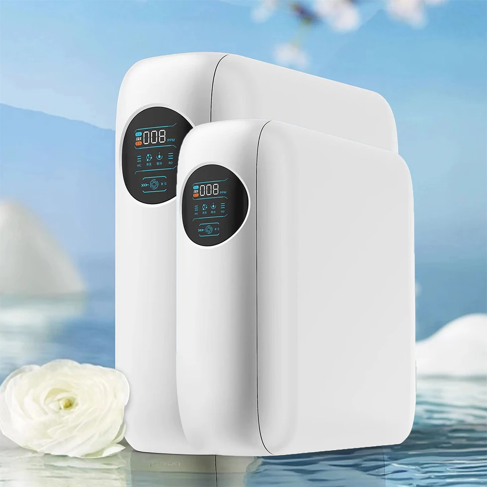 600G large flow silent bucket-free direct drinking home backwash TDS60 LCD screen RO reverse osmosis water purifier