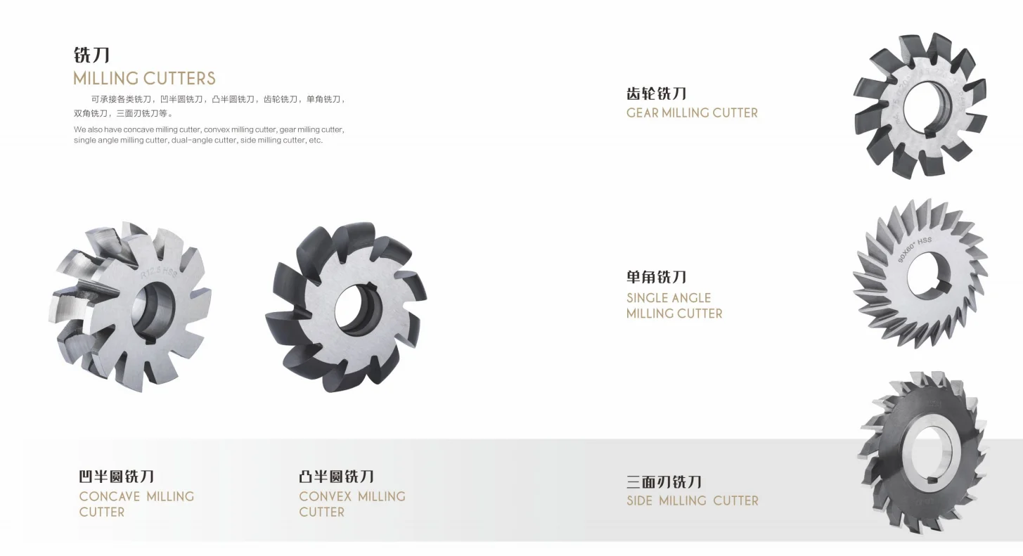 Factory High Standard OEM HSS Convex Milling Cutter for Gear Cutting Tools Custom Made High Precision Woods Cutting Machine