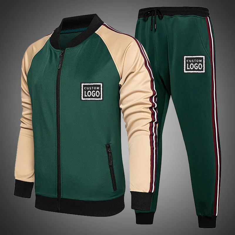 Customized Long sleeve Football Kits Adults Soccer Jerseys Sets Men Running Jackets Sports Training Tracksuit Uniforms sweatsuit