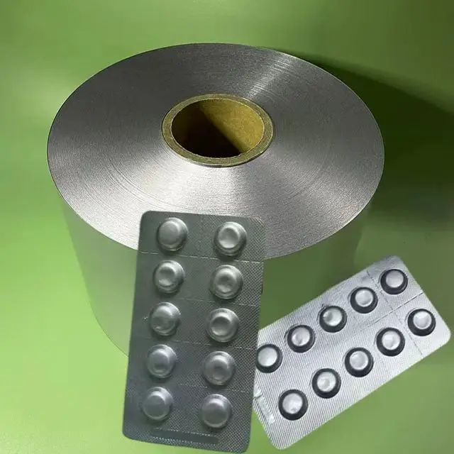 Alu alu foil    Pharmaceutical grade pill packaging Cold Forming alu foil for Pill blister packaging