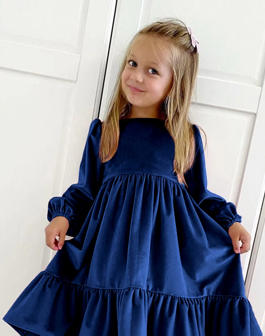 Newest Top Quality Velvet Pretty Vintage Kids of 11 Years Girls Dresses For Special Occasions Princess Dress For Girl