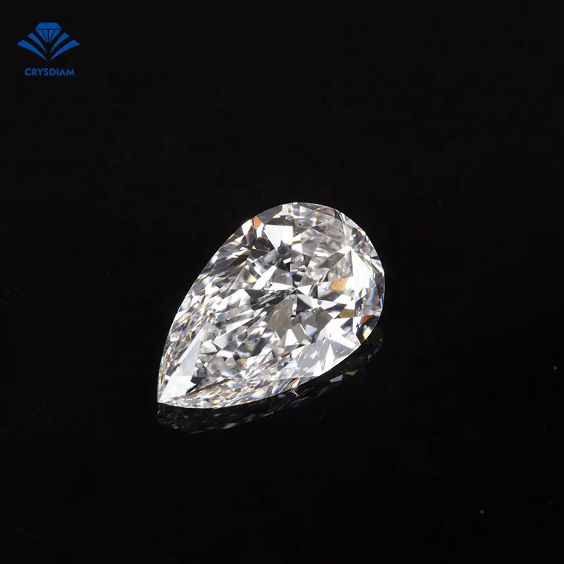 CRYSDIAM Pear Cut VS2 wholesale cvd diamonds cvd diamond lab grown cvd rough diamond big size