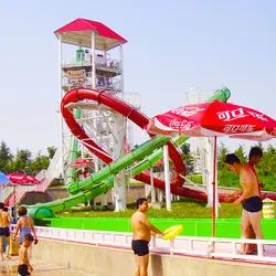 Водная горка из стекловолокна, водные горки из аквапарка, игровая площадка