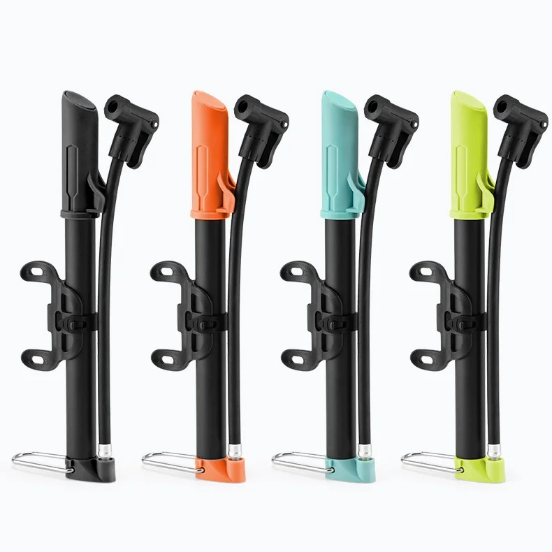 Portable bike pump High pressure mini air pump Mountain bike road bike mini foot pump riding accessories
