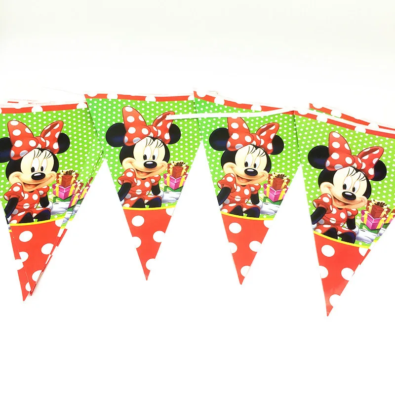 Home party decorating pennant flag 2.7 m paper banner for kids birthday decorations