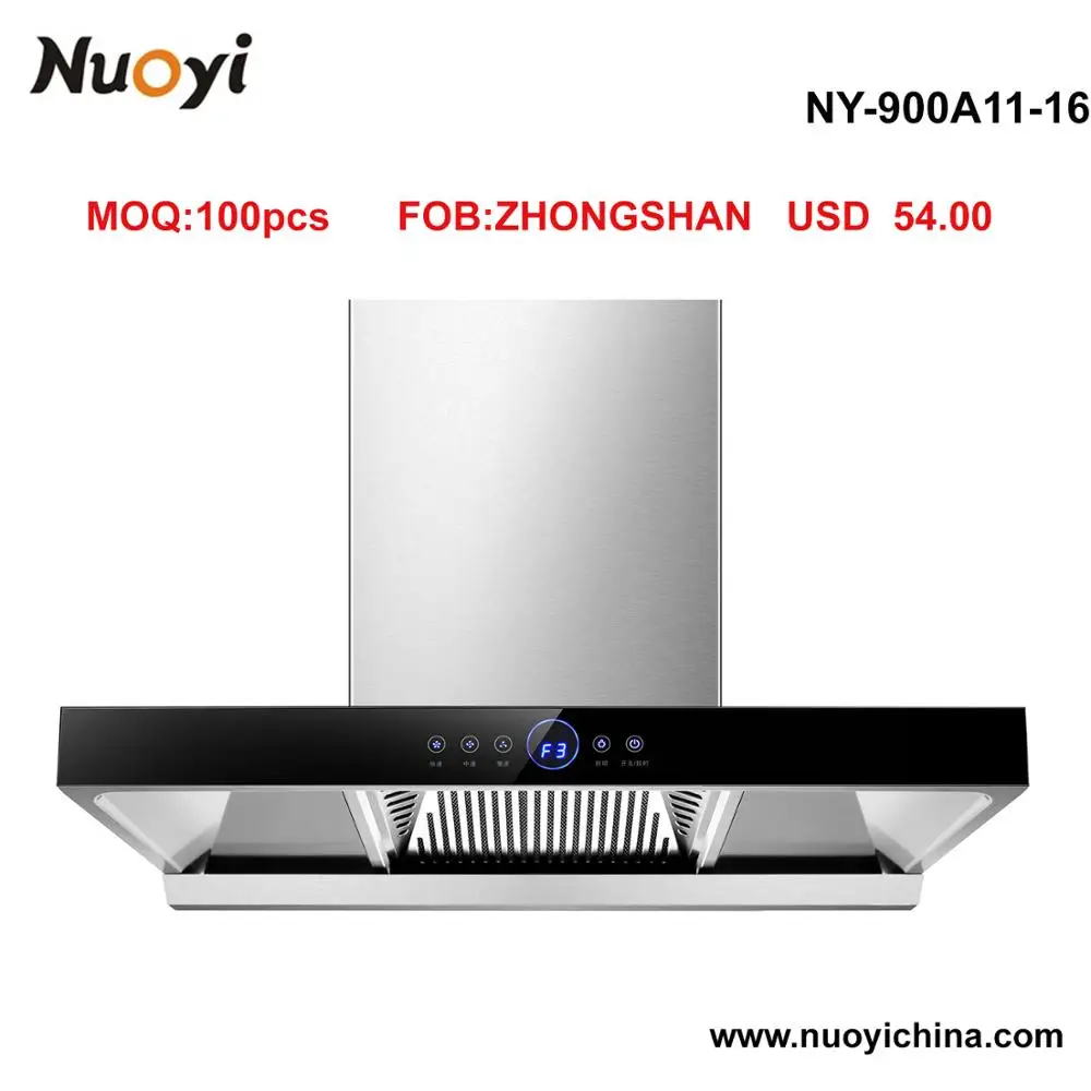 Cheap 90cm T Shape Touch Screen Kitchen Chimney Range Hood.