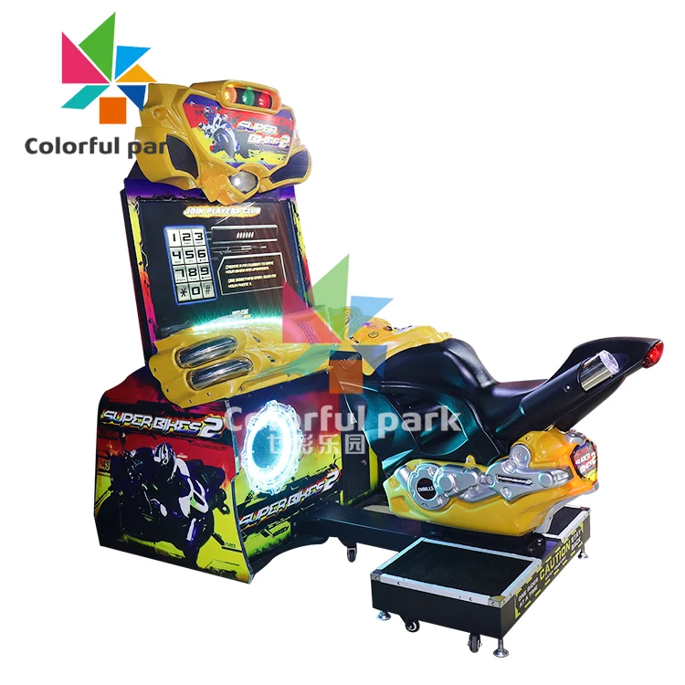 Colorful Park car simulator game machine racing car racing game machine motorcycle arcade