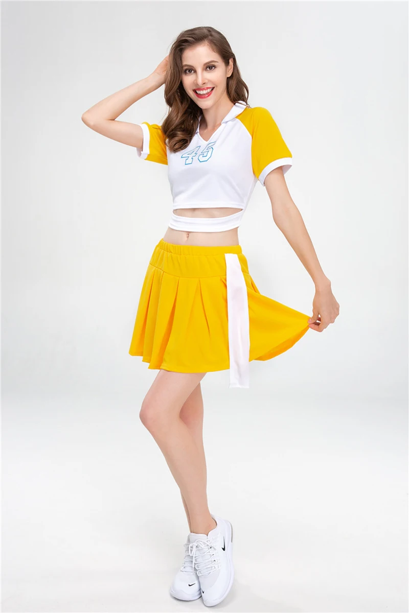 Summer Custom Gym Fit Sport America Women Cheerleading Uniforms Set Competition Youth Cheerlead Dance Dress