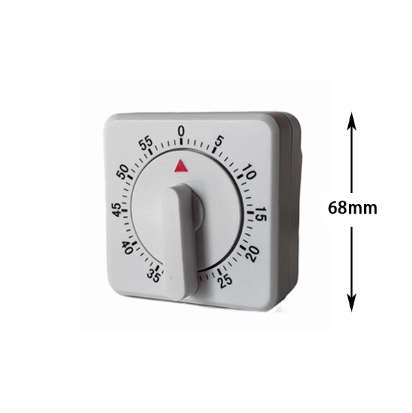 ABS Material 60 Minutes Countdown Timer Standing Function Mechanical Kitchen Timer