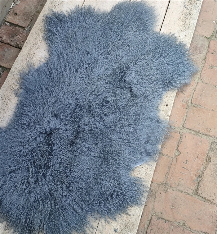 Natural Tibet Lamb Skin Real Mongolian Lamb Fur