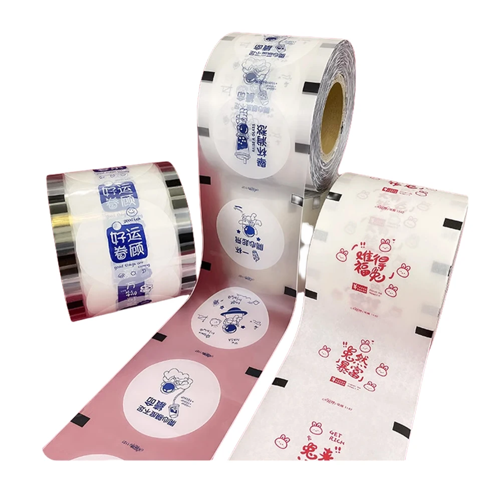 F9095-C Customized Cup Sealer Film Bubble Tea Cup Sealing Film for Boba Cup Sealer Machines