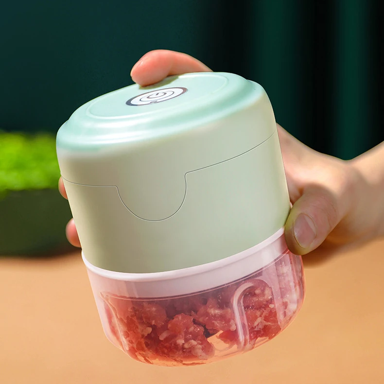 12 Patterns Kitchen Portable Mini USB Electric Food Veggie Vegetable Onion Garlic Chopper