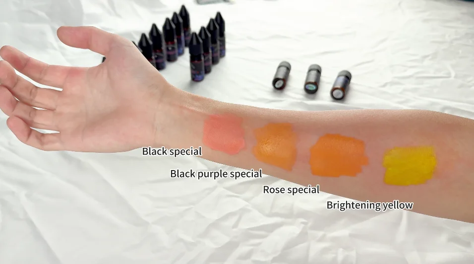 Lip Liquid Cosmetics Semi-permanent pigment High quality non-discoloration concentrated Embroidery Emulsion color